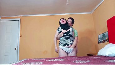 Wanita Berhijab Digenjot Gaya Doggy Nafsu Bejat.