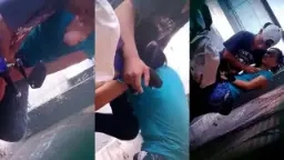 Ngintipin Bocil Ngewe Remas-remas Tetek Sampe Nyepongin Kontol
